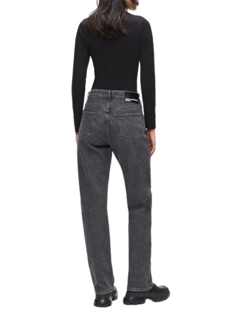 Jeans dritti a vita alta Karl Lagerfeld jeans | A3W100031HP